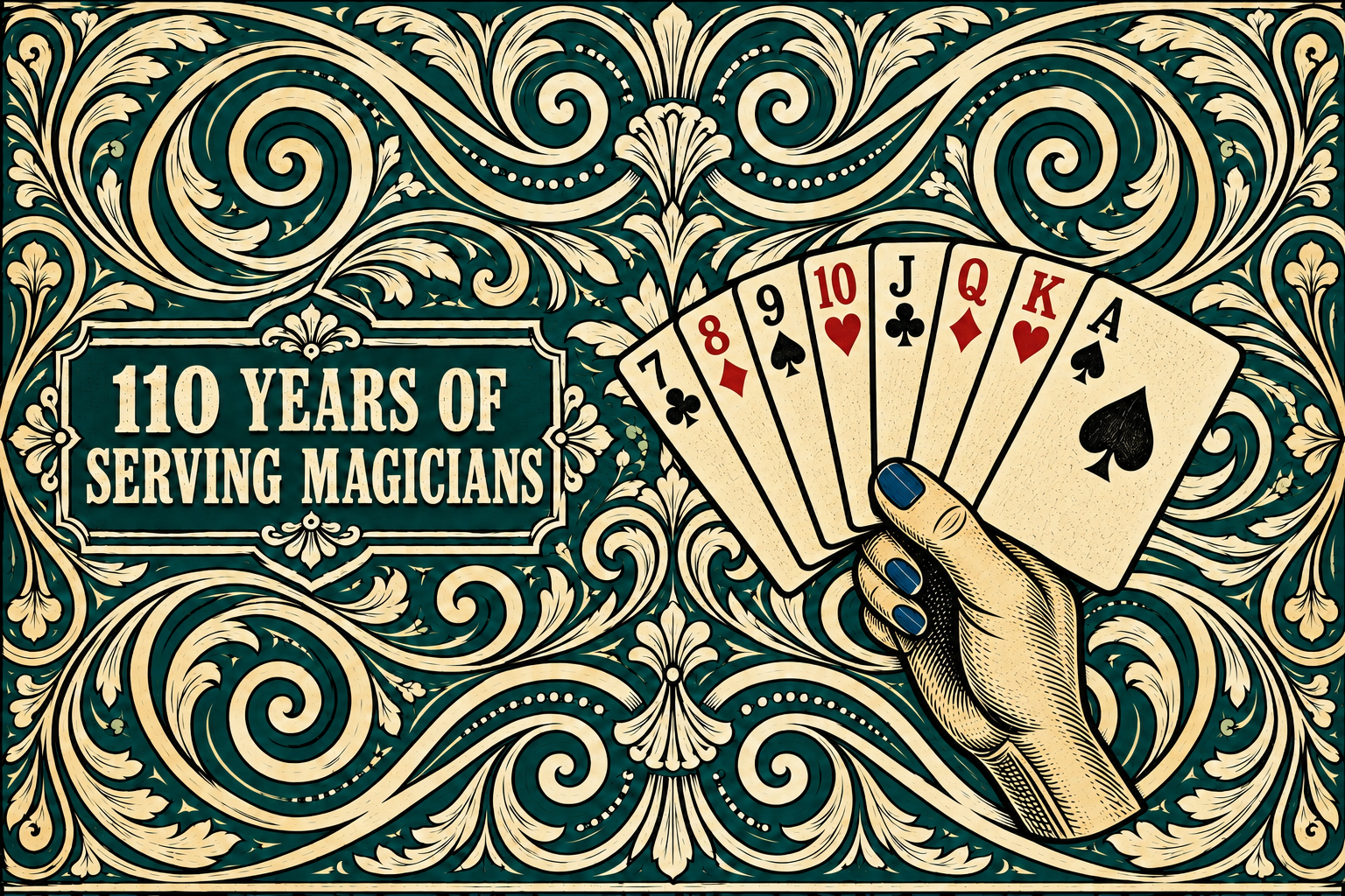110 Years of Serving Magicians - Wider Cards