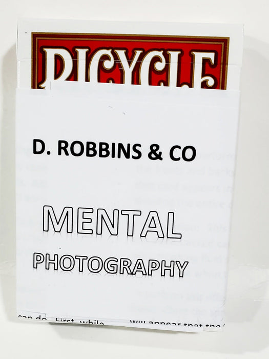 Mental Photo Bicycle Poker Deck - Red backs (E-Z)