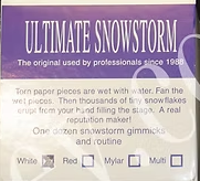 White Ultimate Snowstorm