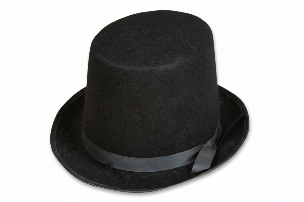 Black felt junior top hat