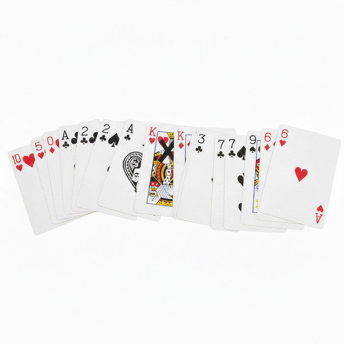 Predi-X-Ion Deck playing cards spread on white background
