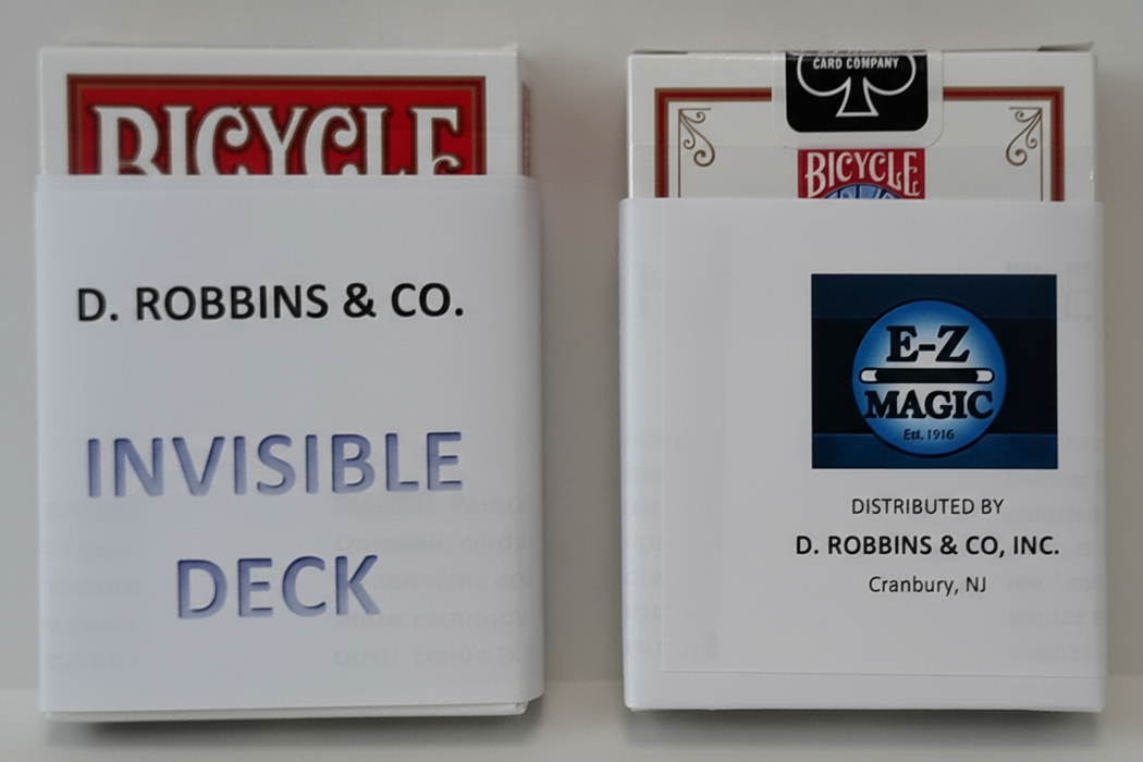 Invisible Deck Bicycle Poker Size - Red backs (E-Z)
