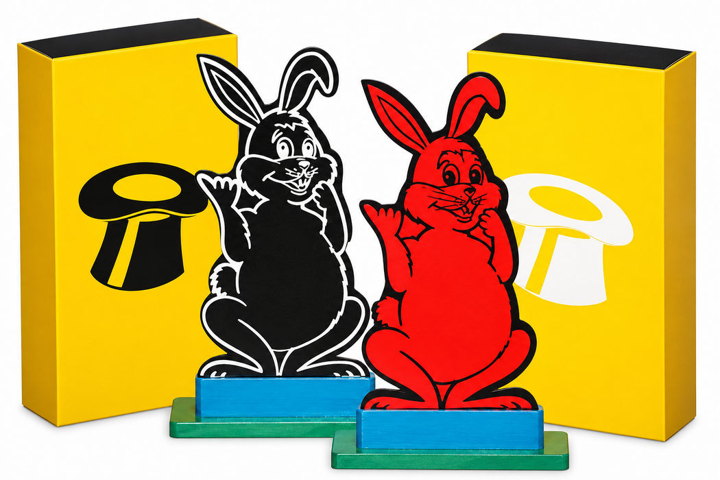 Hippity Hop Rabbits stage-size magic prop