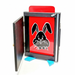 Frightened Rabbit magic prop - wooden box with red rabbit panel