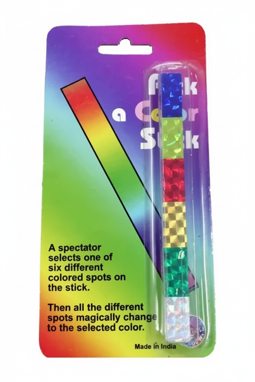 Pick a Color Stick with the color stick positioned diagonally across the packaging