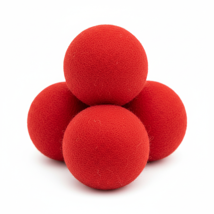 Sponge Balls - 2.75" Red - Professional Style - Pack of 4 (Goshman)