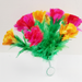 Bargain Bouquet with ten colorful feather flowers