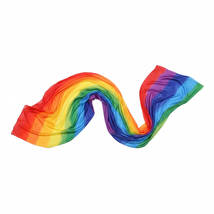 Silk Streamer multi-color 4 inch x 9 foot