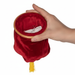 Hand holding pocket-size change bag magic prop