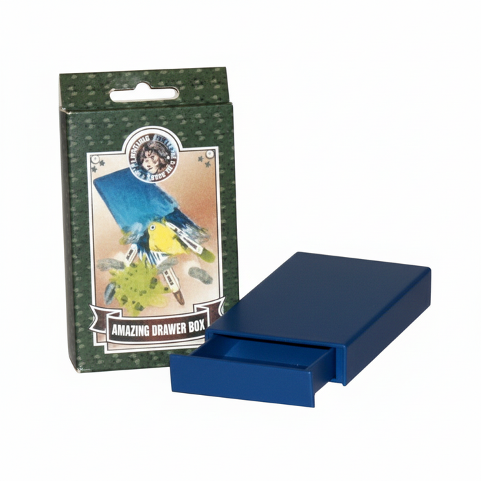 Amazing Drawer Box with crisp packaging and box on a white background
