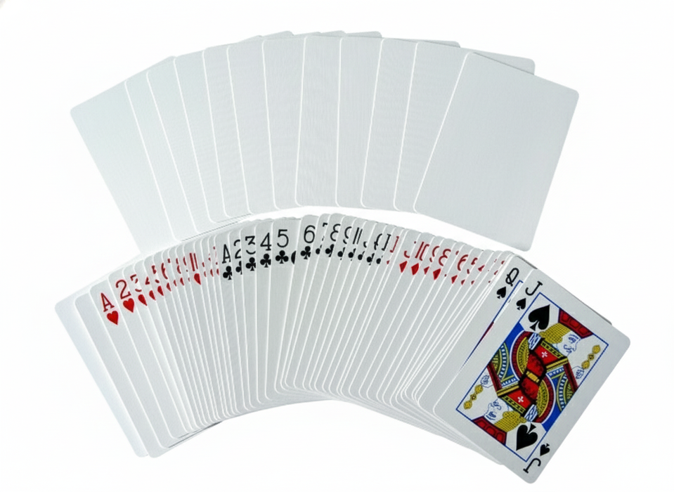 Bicycle Blank Back Poker Deck