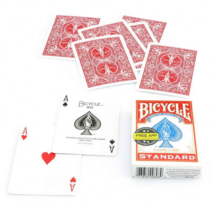 Bicycle Poker Standard Index Deck #808 - Red
