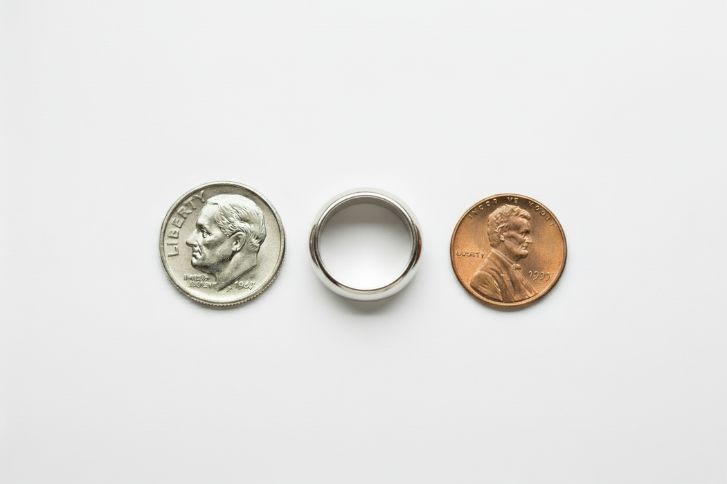 Penny to Dime with Metal Bang Ring