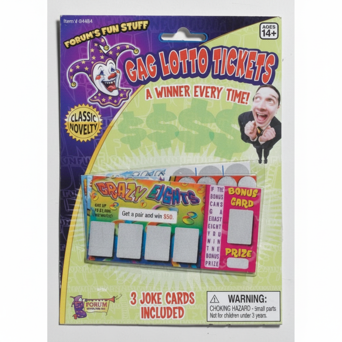 Gag Lotto Tickets 3 Pack Carded