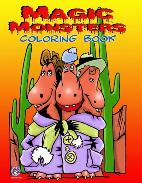 Magic Coloring Book - Cute Monsters 5.5" x 8" (FT)