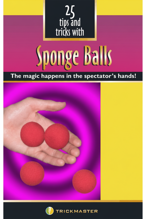 Sponge Balls 25 Tricks Booklet on a clean white background