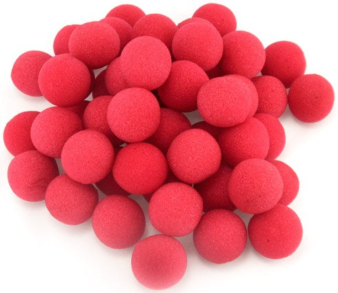 Sponge Balls - 1.5" - Regular (Gosh) - Bulk Bag of 50 - Red