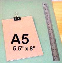 Clip Board - A5 size - 5.5" x 8" (FT)