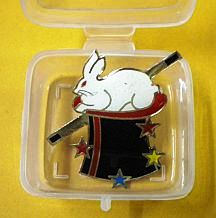 Magician's Lapel Pin - Rabbit in Hat (FT)