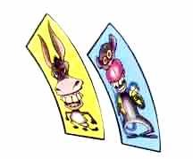 Donkey and Monkey Competition - Pack of 100 (E-ZX)