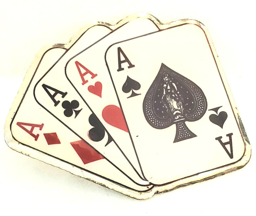 Magician's Lapel Pin - 4 Aces (FT)