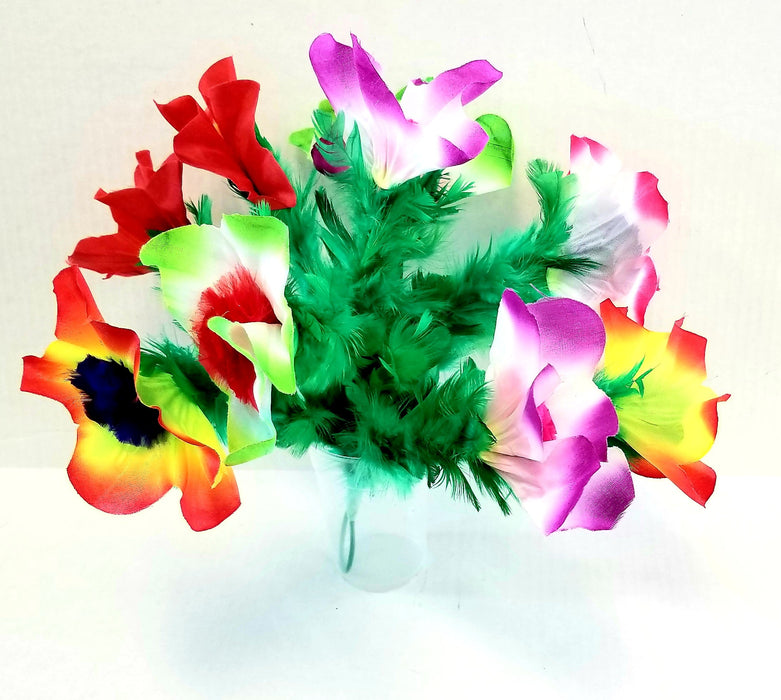 Sleeve Flower Bouquet - 10 Cloth Blooms (FT)