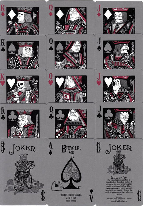 Bicycle Tragic Royalty Playing Cards Glow in the Dark Deck