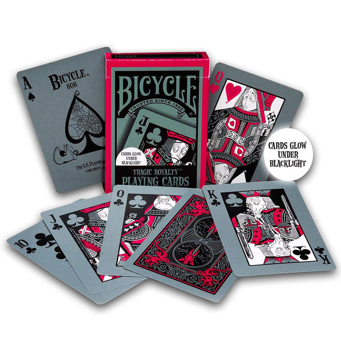 Bicycle Tragic Royalty Playing Cards Glow in the Dark Deck
