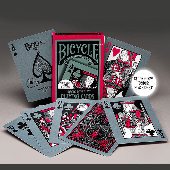 Bicycle Tragic Royalty Playing Cards Glow in the Dark Deck