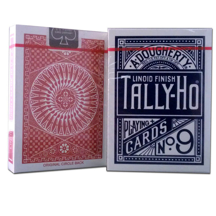 Tally-Ho Circle Back Standard Index Playing Cards - Assorted Red and Blue