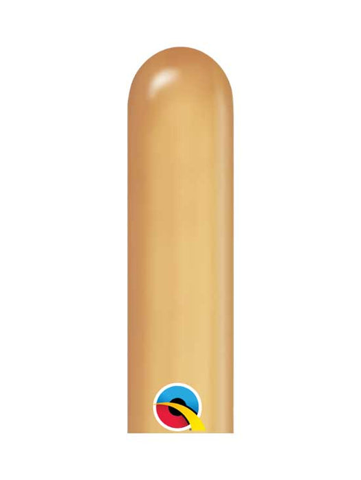 Qualatex Chrome Gold Twisting Balloons 260Q Bag of 100