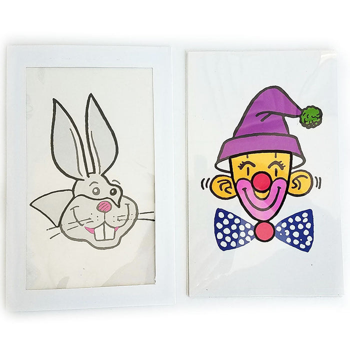 Cartoon Instant Art #2 (FT) - Set of 5 Cards