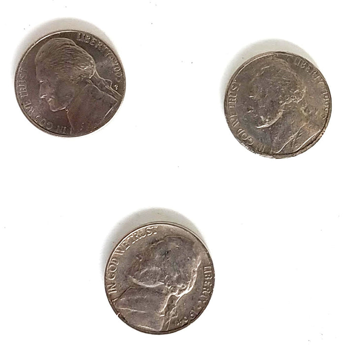 Double Sided Coins - Nickel - Heads - Pack of 6