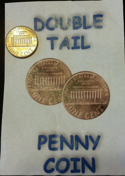 Double Sided Coins - Penny - Tails - Pack of 6