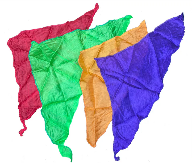 Diagonal Silk Assorted Colors - Pack of 4 (FT)