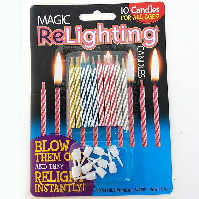 Magic ReLighting Birthday Candles - Pack of 12