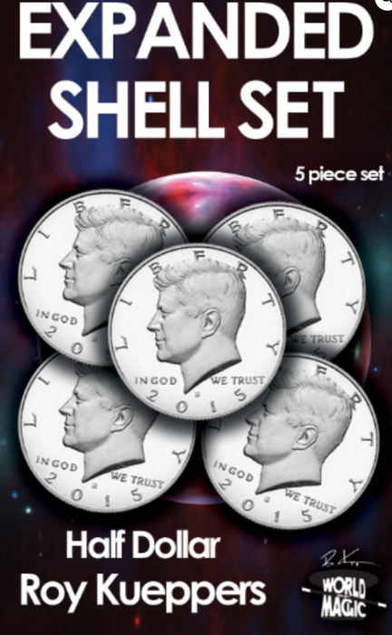 Expanded Shell and Inserts Kennedy Half Dollar (Roy Kueppers)