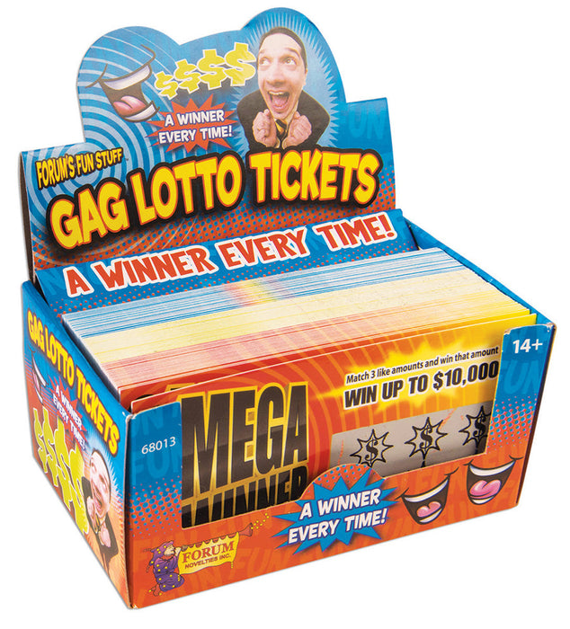 Gag Lotto Tickets - Display of 72