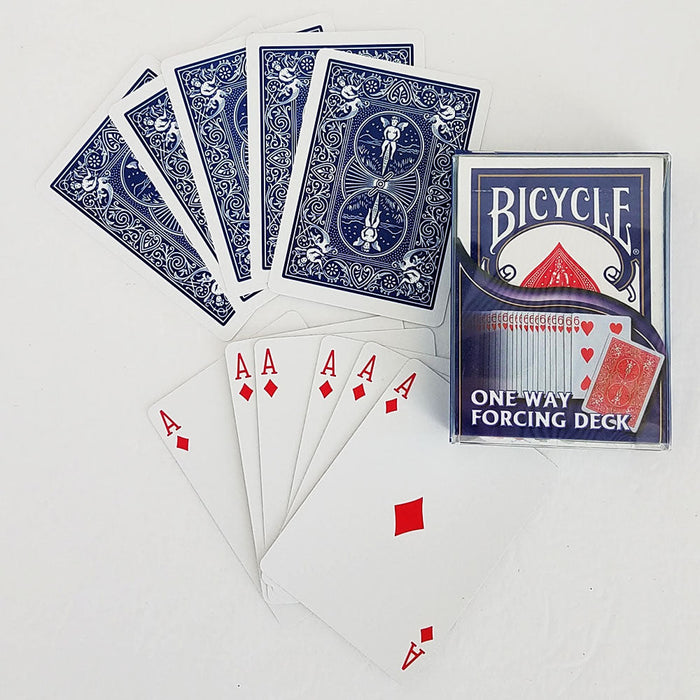 Force Deck One Way Bicycle Poker - Blue