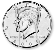 Folding Coins - Half Dollar - Wavy