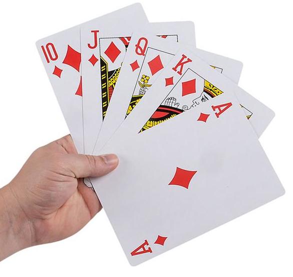 Jumbo Playing Cards - 5" x 7"