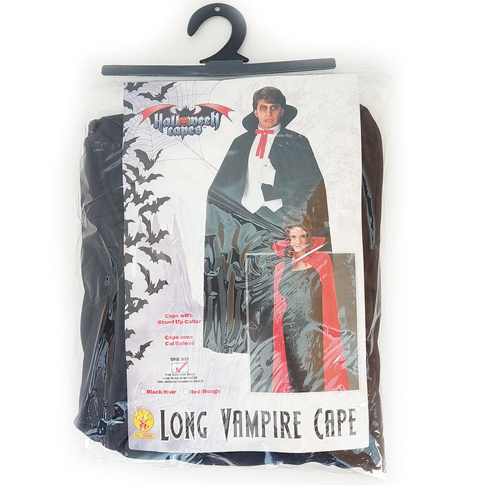 Magician - Vampire - Black Cape Ankle Length with Stand Up Collar