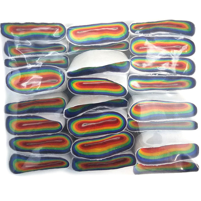Mouth Coils - Jumbo Cresey - 46 ft - Rainbow - Pack of 12