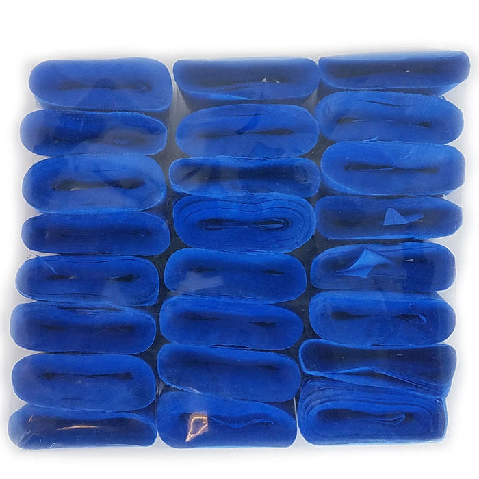 Mouth Coils - Jumbo Cresey - 46 ft - Blue - Pack of 12