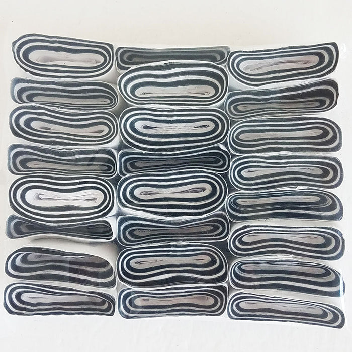 Mouth Coils Jumbo Cresey 46 Ft Combo Colors - Black and White - Pack of 12