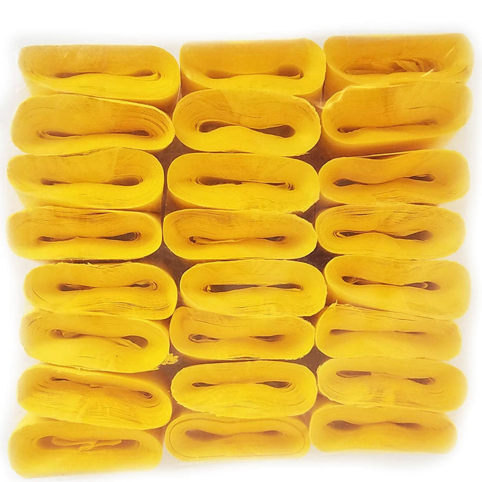 Mouth Coils - Regular Cresey 25 ft - Yellow - Pack of 12