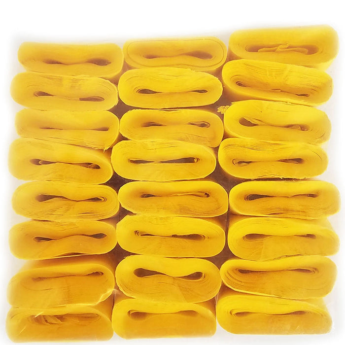 Mouth Coils - Jumbo Cresey - 46 ft - Yellow - Pack of 12