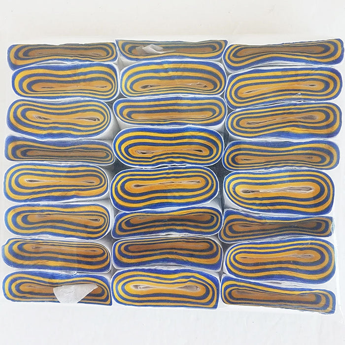 Mouth Coils Jumbo Cresey 46 ft Combo Colors - Blue and Gold - Pack of 12