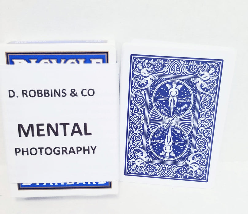Mental Photo Bicycle Poker Deck (E-Z) - Improved - Blue backs