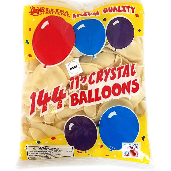 Needle through Balloon - Bag of 144 Clear Balloons